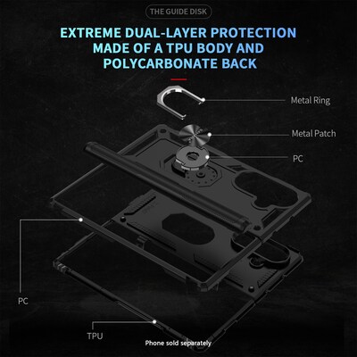 SaharaCase Raider Series Armor Pro Case for Galaxy Z Fold7, Scorpion Black (CP00882)