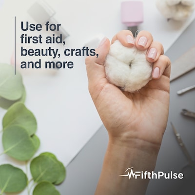 FifthPulse Premium Cotton Balls, 50/Pack (FMN100533)