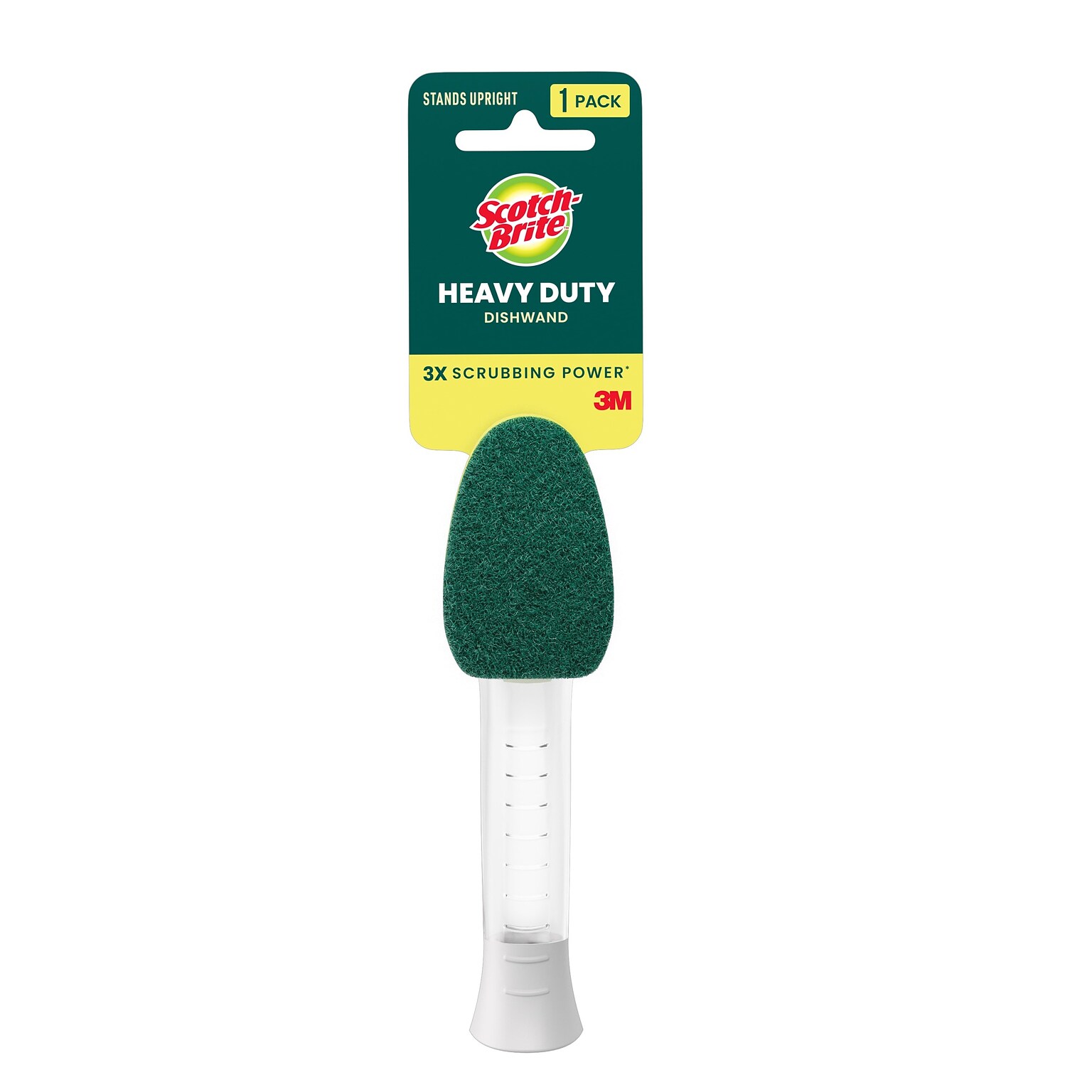Scotch-Brite Heavy Duty Dishwand, Green/Yellow (650-4)