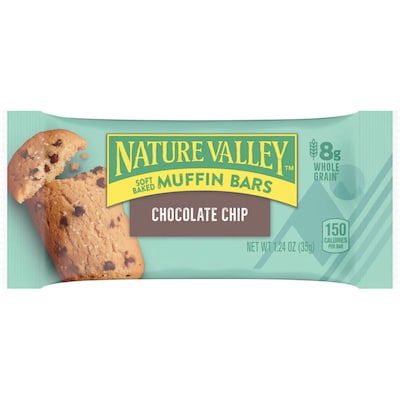 Nature Valley Chocolate Chip Soft-Baked Muffin Bar, 1.24 oz., Dozen (20667000)