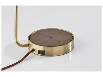 Adesso Brooks Desk Lamp, 18", Antique Brass (3000-21)