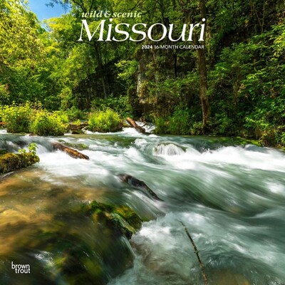 2024 BrownTrout Missouri Wild & Scenic 12 x 24 Monthly Wall Calendar (9781975464011)