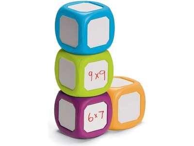 hand2mind Write-On/Wipe-Off Dice Set (64203)