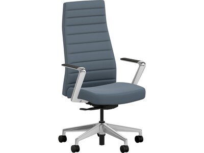 HON Cofi Fabric Swivel Executive Chair, Nimbus/Polished Aluminum (HCFEU.W0.STC.P.H.UR93.CHSTC09.PA)