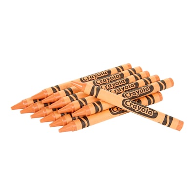 Crayola Bulk Crayons, Peach, 12/Pack, 6 Packs/Bundle (BIN520836033-6)