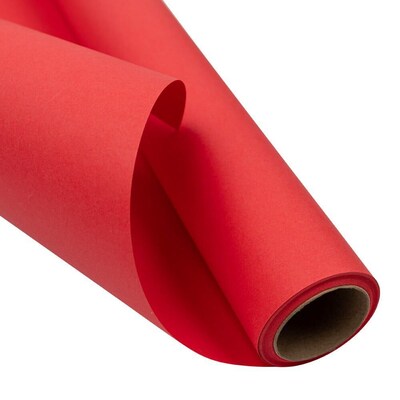JAM Paper Wrapping Paper, 26.3 sq. ft., Red (277013524263a)
