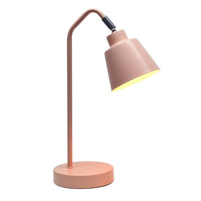 Simple Designs Sleek Essentials LED Desk Lamp, 16, Blush Pink (LD1077-BPK)