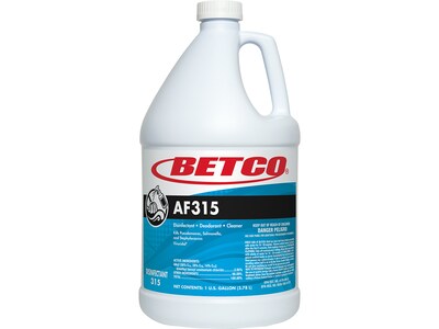 Betco AF315 Disinfectant Cleaner, Citrus Floral Scent, 1 gal., 4/Carton (3150400)