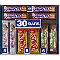 Mars Variety Pack SNICKERS, TWIX, 3 MUSKETEERS & MILKY WAY Milk Chocolate Candy Bar, 55 oz., 30 (220