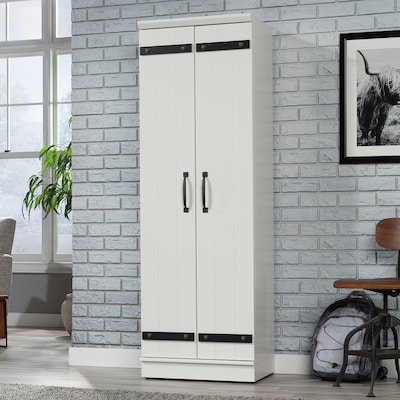 Sauder HomePlus 71"H Storage Cabinet with 4 Shelves, Soft White (430336)