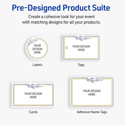 Avery Laser/Inkjet Square Multipurpose Labels, 2" x 2", White, 120/Pack (S00DNH)