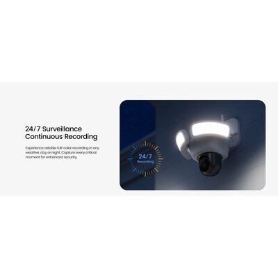 aosu Floodlight Cam Pro Outdoor Smart Security Camera, White (L5P2CA11)