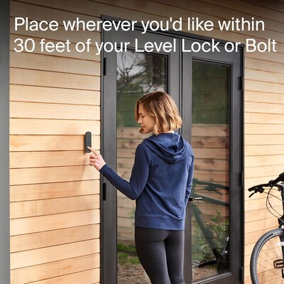 Level Backlit Bluetooth Smart Keypad for Locks with Sharable Key Codes, Black (C-K12U)