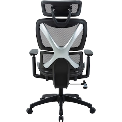 Lorell Xavier Ergonomic Mesh Swivel Executive Chair, Black (LLR84396)