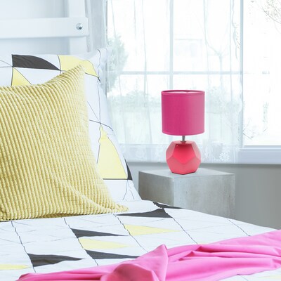 Simple Designs 10.24" LED Table Lamp, Pink (LT2065-PNK)