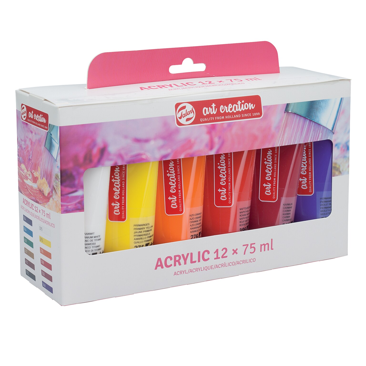 Talens Art Creation Acrylic Paint, Assorted Colors, 12/Set (TLN3582812M)