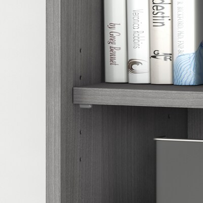 Bush Business Furniture Studio C 5 Shelf Bookcase, Platinum Gray (SCB136PG)