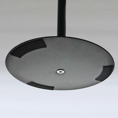 Azar Sign Holder, 13" x 56.5", Vertical, Freestanding, Black, Metal (300355-BLK)