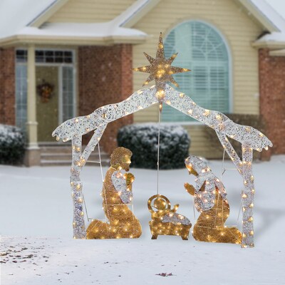 National Tree Company 55 Nativity Scene with Clear Mini Lights (DF-160002L)
