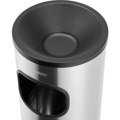 Global Industrial Stainless Steel Ashtray Trash Can, 3 Gallon, Matte (615153)