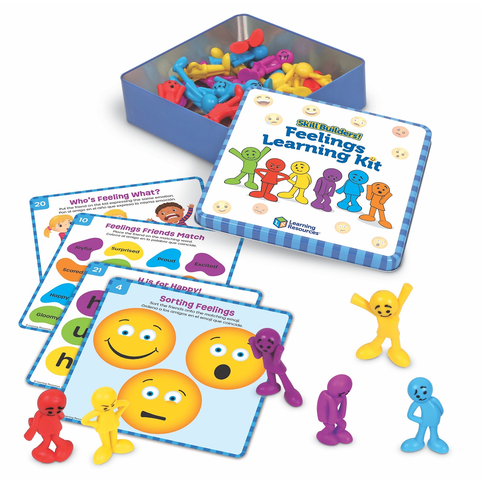 Learning Resources Skill Builders! Feelings Learning Kit, Multicolored (LER3386)