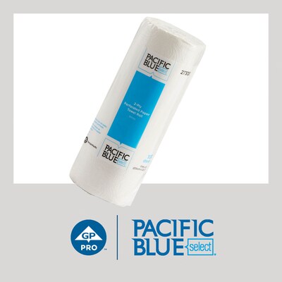 Pacific Blue Select Paper Towels, 2-ply, 100 Sheets/Roll, 30 Rolls/Pack (27300)
