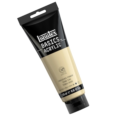 Liquitex BASICS Acrylic Paint Tube, Unbleached Titanium, 250 mL (LIQ4385434)