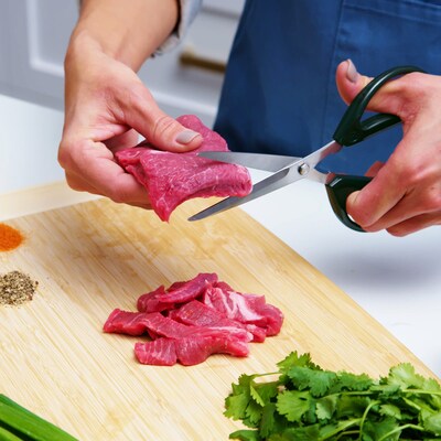 Joyce Chen Deluxe Unlimited 8 in. Kitchen Scissor, Dark Olive (J51-8001)