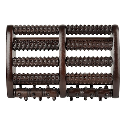 Brookstone Large Wooden Foot Massager, Brown (WL1171-BRA)