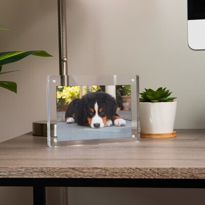 Mind Reader Plastic Desk Organizer Set,  Clear, 3 Pieces (DESK3PAC-CLR)