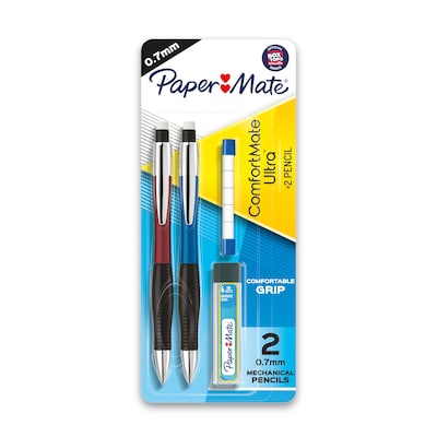 Paper Mate ComfortMate Ultra Mechanical Pencil, 0.7mm, #2 Medium Lead, 2/Pack (1738796)