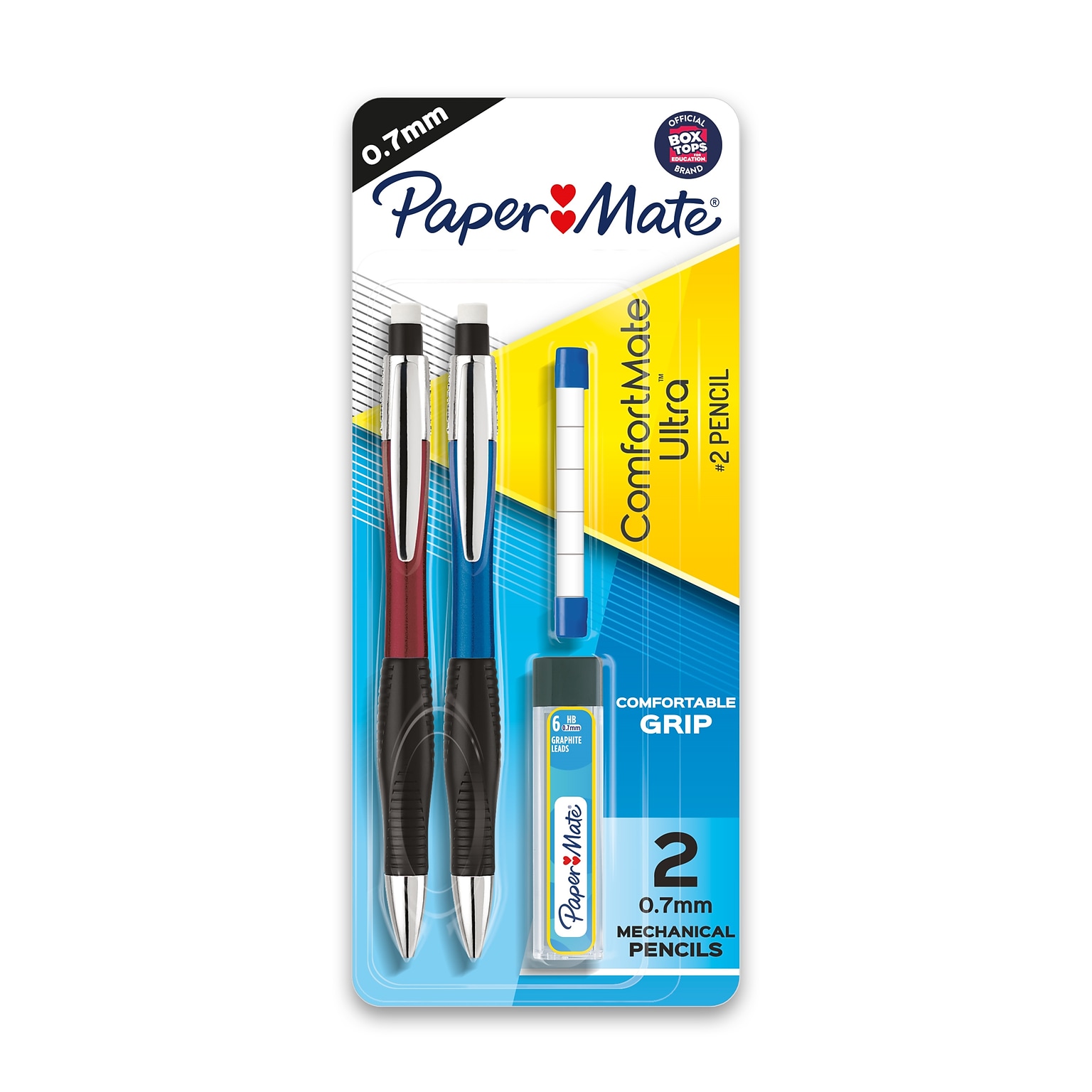 Paper Mate ComfortMate Ultra Mechanical Pencil, 0.7mm, #2 Medium Lead, 2/Pack (1738796)