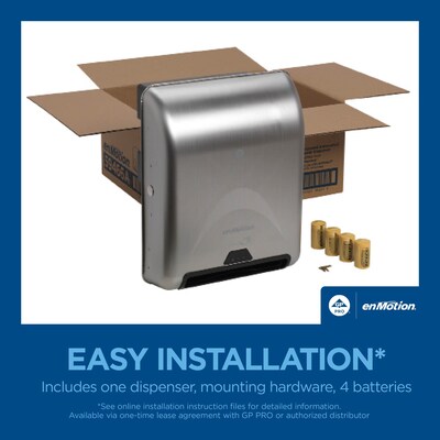 enmotion Automatic Hardwound Paper Towel Dispenser, Silver (59466A)