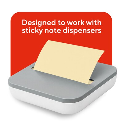 Staples Pop-Up Sticky Notes, 3" x 3", Sunshine Colors, Recycled Paper, 3600 Sheets – Eco-Friendly Dispenser Notes for Offices