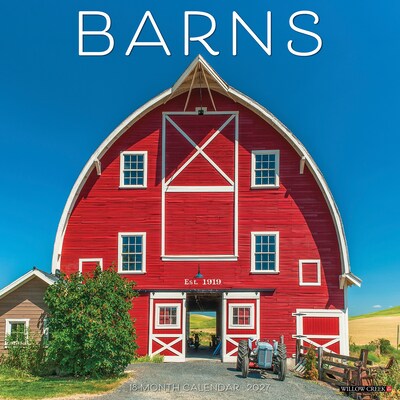 2027 Willow Creek Barns 12 x 12 Monthly Wall Calendar, Assorted Colors (59012)