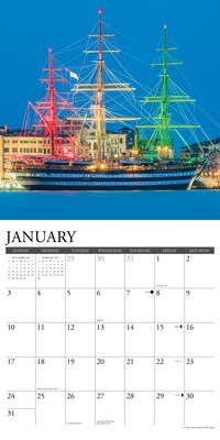 2027 Willow Creek Tall Ships 12" x 12" Monthly Wall Calendar, Assorted Colors (62555)