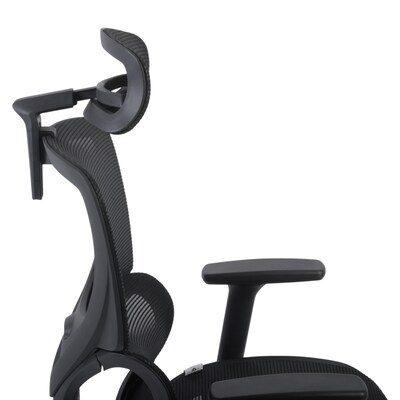 Regency Omega Mesh O-2 Tech Ergonomic Management Office Chair w/ Headrest, Black (OMG002BK)