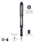 uni Jetstream Ballpoint Pen, Fine Point, 0.7mm, Blue Ink, Dozen (40174)