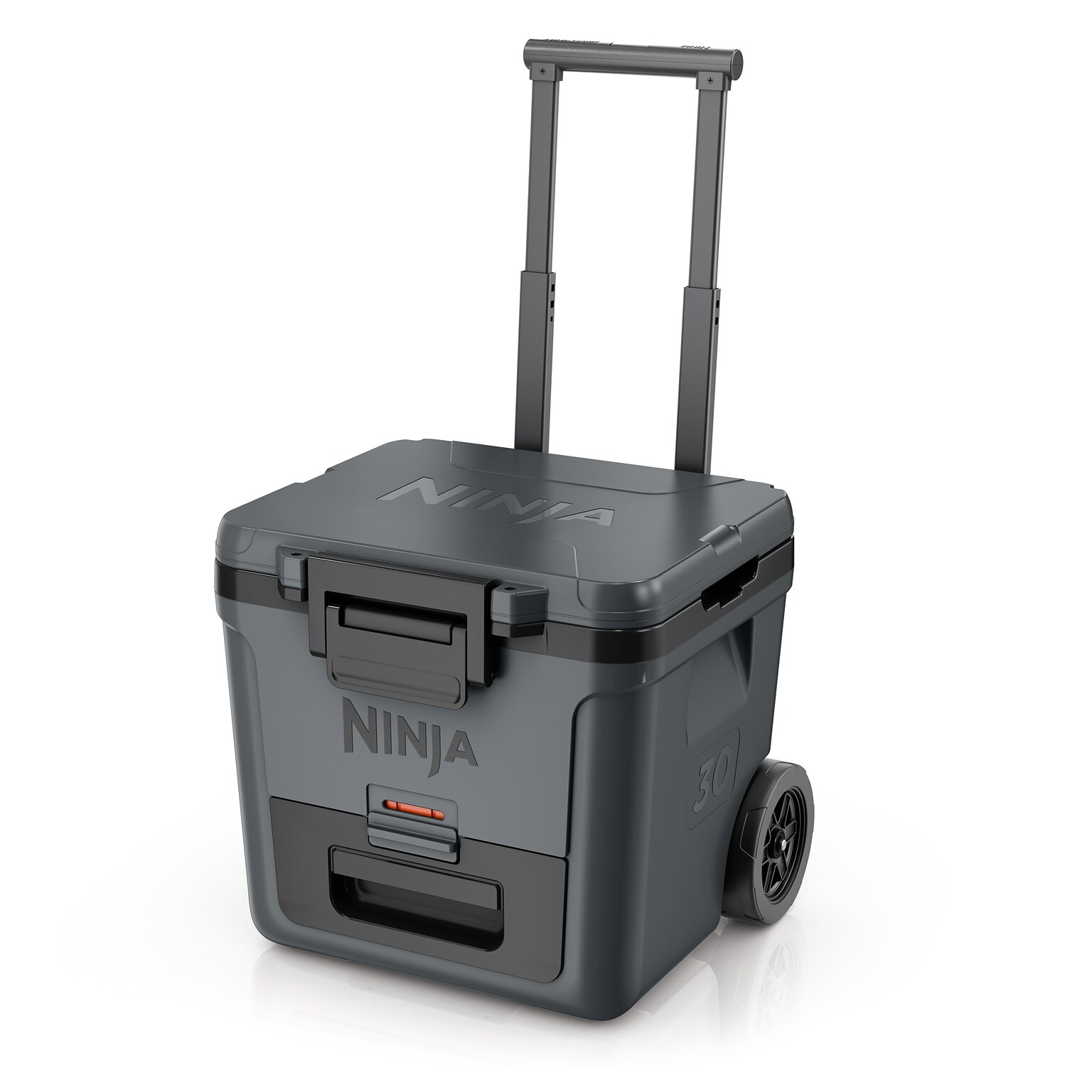 Ninja FrostVault 30-Qt. Wheeled Cooler with Cold Dry Zone, Charcoal Gray (FB230CG)