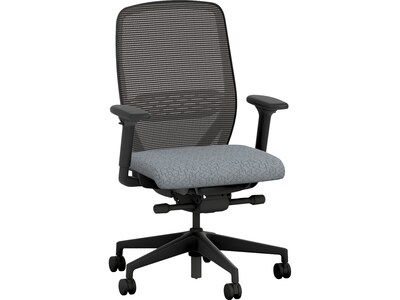 HON Nucleus Fabric/Mesh Swivel Task Chair, Basalt/Black (HNR1KD.Y2.STC.A.H.IM.APX25.BL.SB.T)