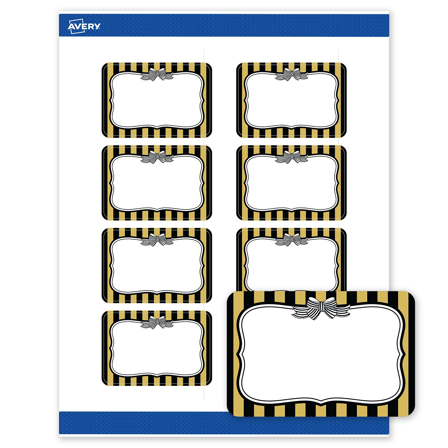 Avery Rectangle Laser/Inkjet Multipurpose Labels, 2 x 3, White, 80/Pack (19479370950)