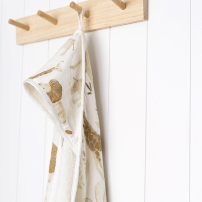 Crane Baby Kendi Baby Hooded Towel, Safari Animal (BC-120HT)