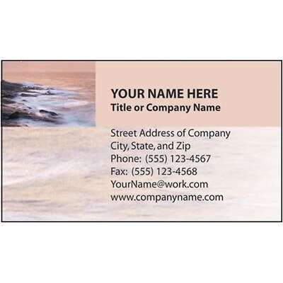 Full Color Standard Design Business Card; Ocean