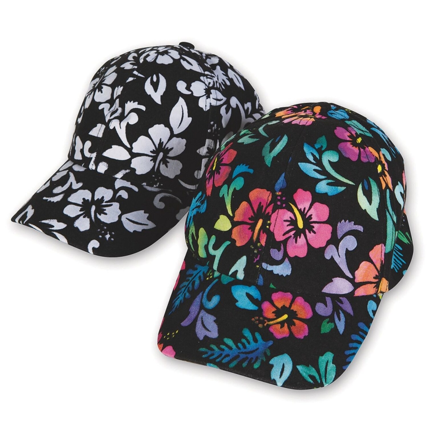 S&S Velvet Art Tropical Baseball Caps, 12/Pack (PS1437)
