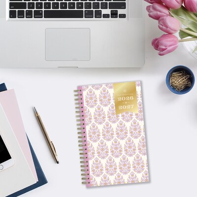 2026-2027 Blue Sky Day Designer Kerridge Lilac 5" x 8" Academic Year Weekly & Monthly Planner, Plastic Cover (158167)