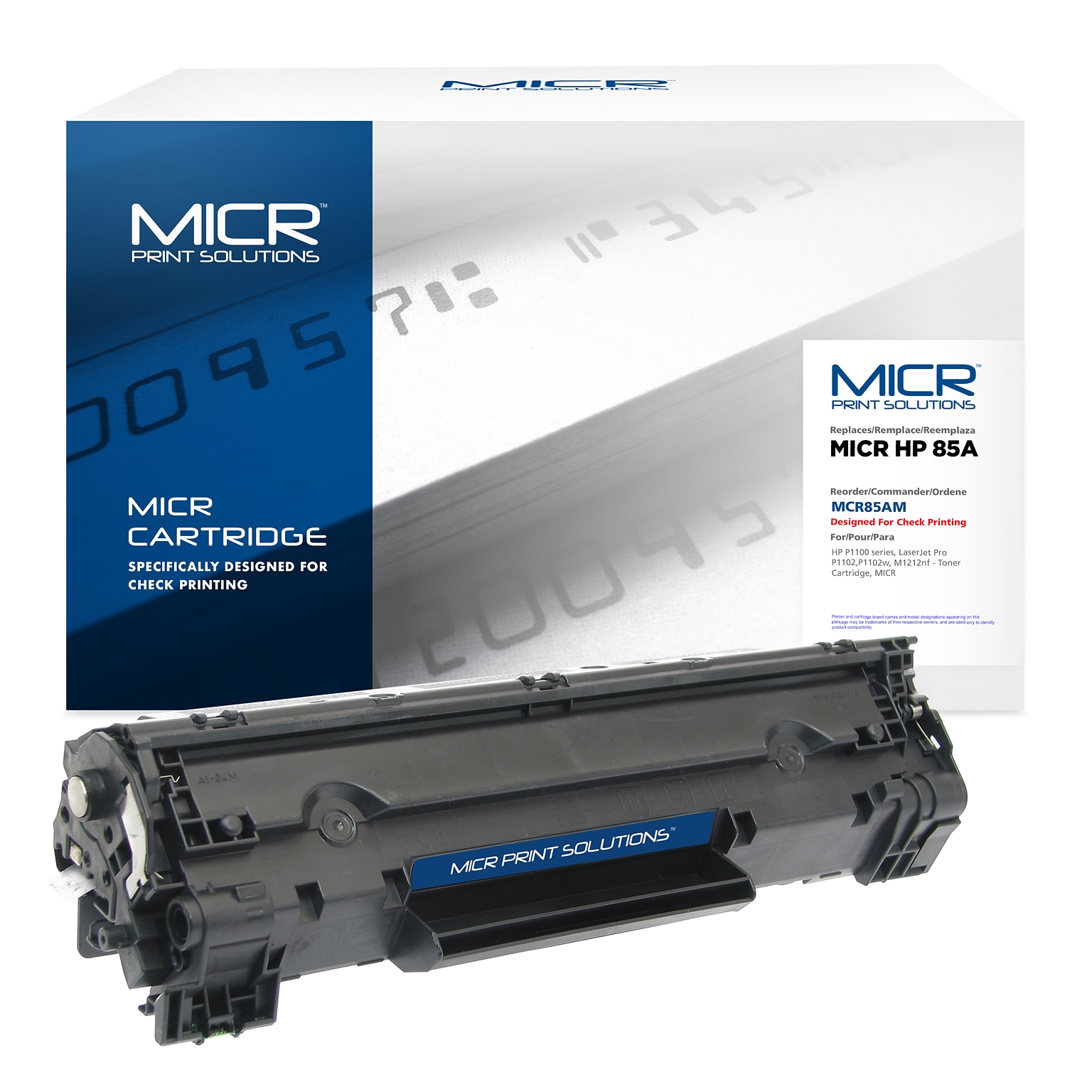 MICR Print Solutions Compatible Black Standard Yield Toner Cartridge Replacement for HP 85A