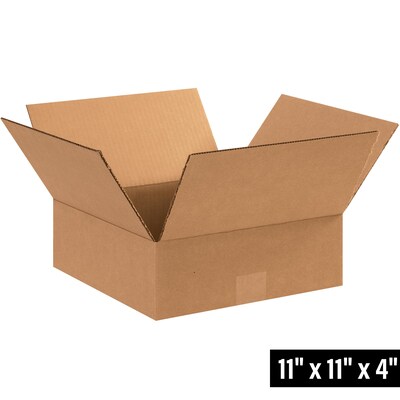11 x 11 x 4 Shipping Boxes, 32 ECT, 25/Bundle (11114)