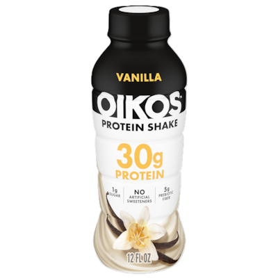 Oikos Vanilla Protein Shake, 12 oz., 12 Bottles/Carton (WWI02426)