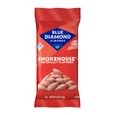 Blue Diamond Smokehouse Almonds, 4 oz., 12 Bags/Pack (BLU09918)