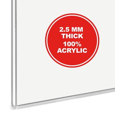 Staples Sign Holder, 8.5 x 11, Clear Acrylic, 10/Carton (ST62657)